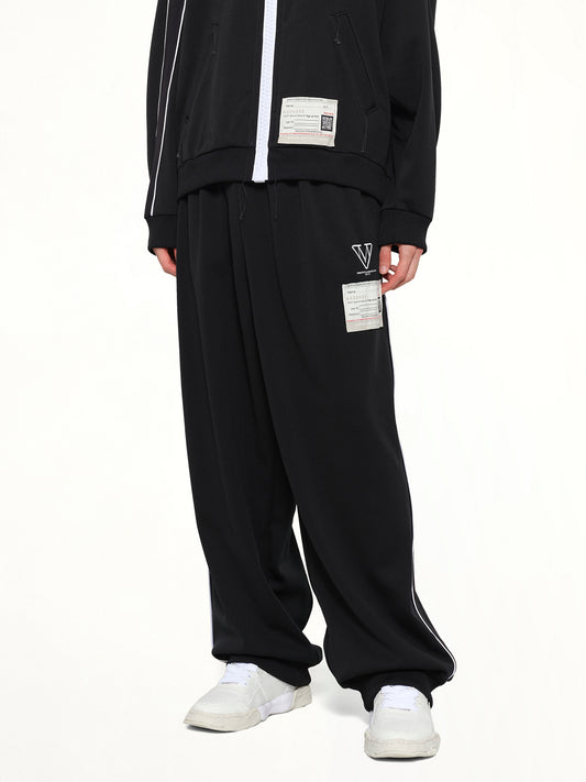Amateur Sewn Track Pants in Black