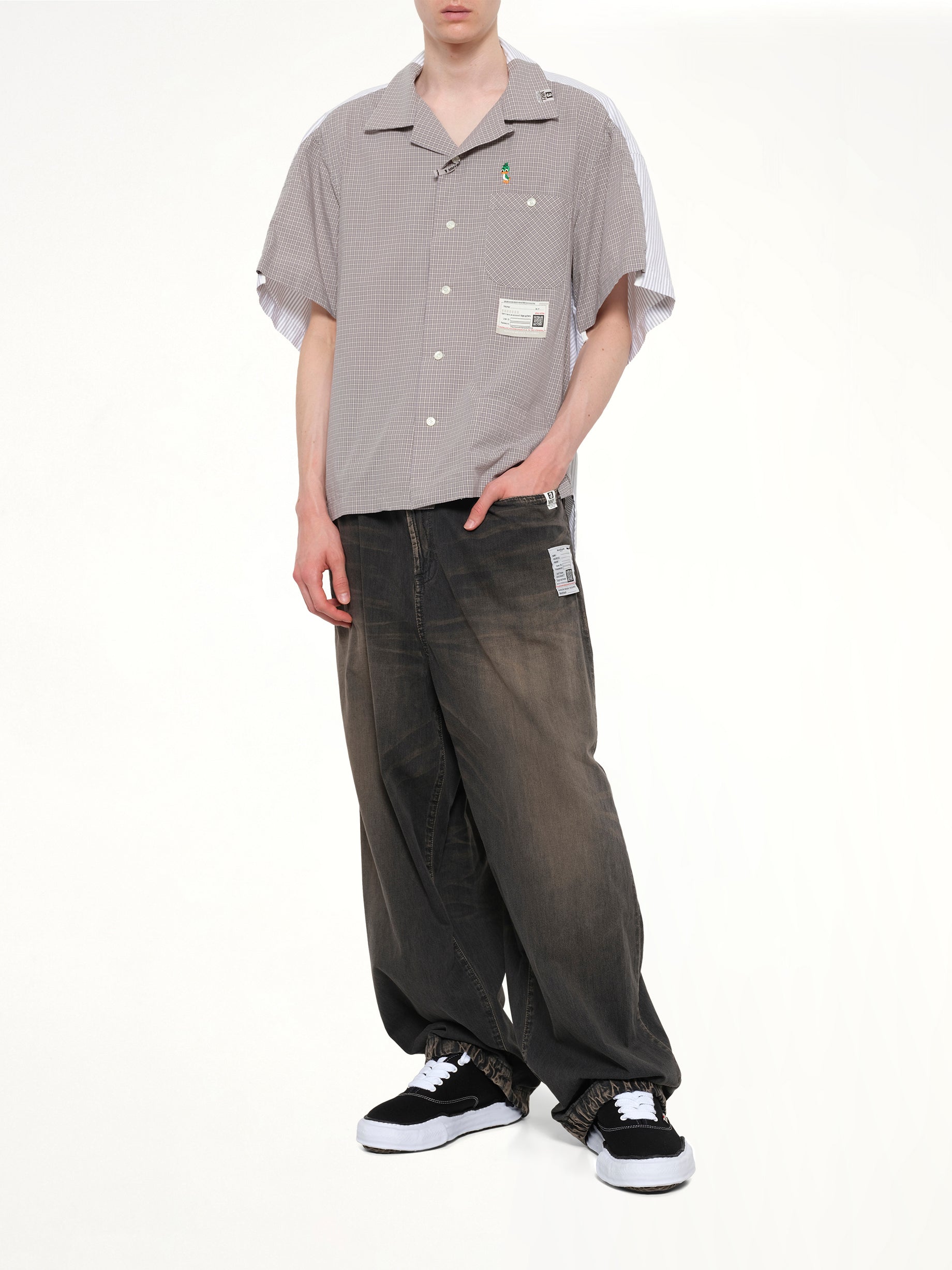 MAISON MIHARA YASUHIRO Combined Shirts in Gray Full Reference from MARAIS