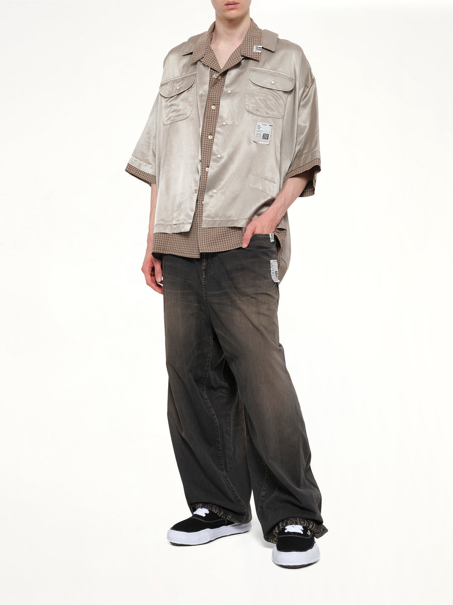 W-Layered H/S Shirts in Beige