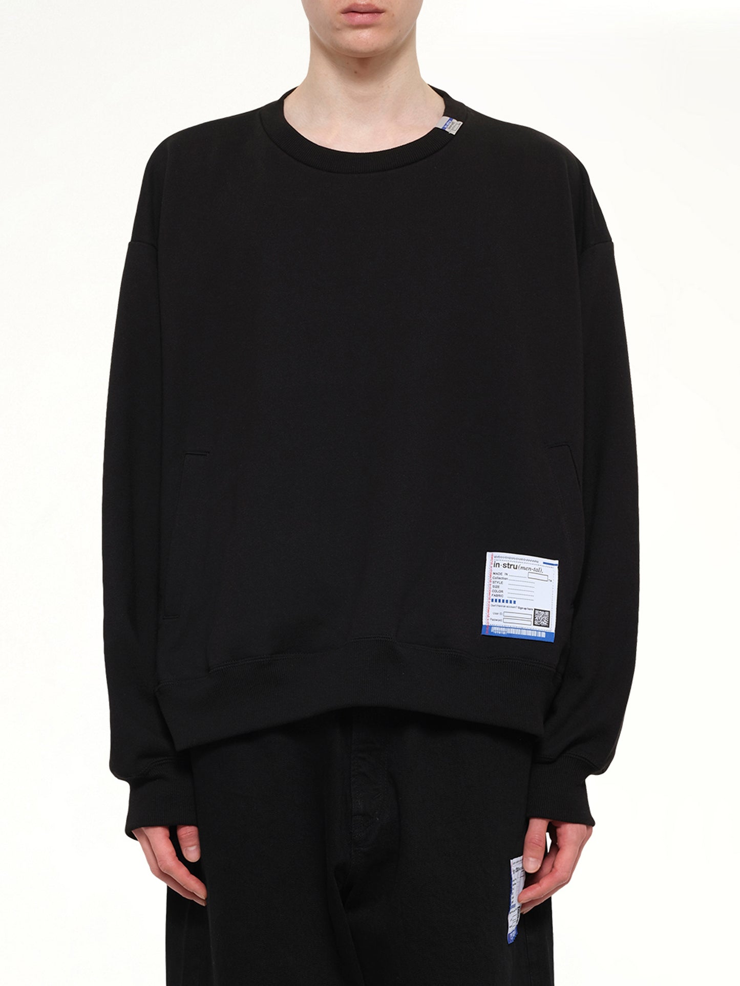 Instrumental Heavy Weight French Terry Sweatshirt in Black