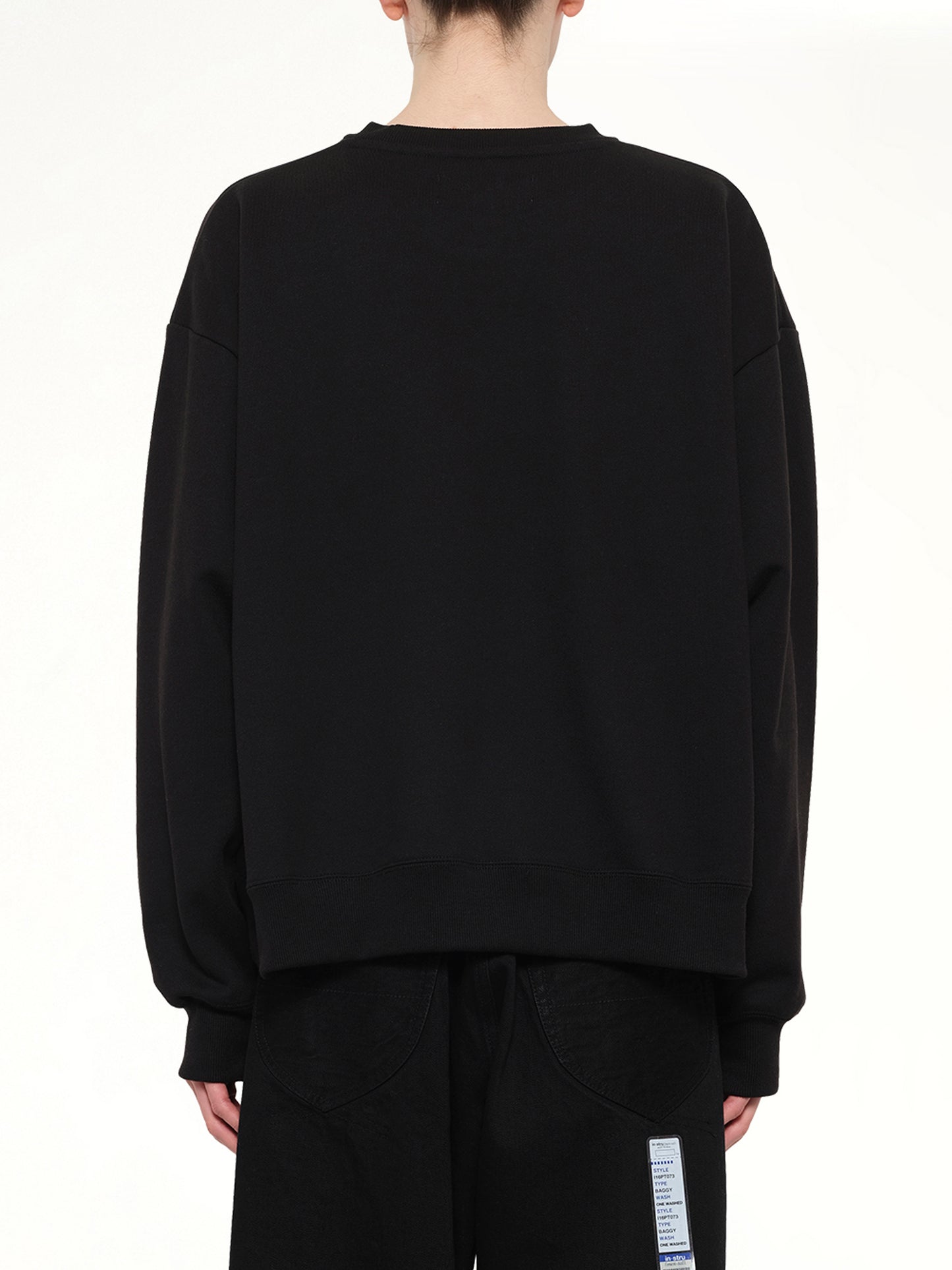Instrumental Heavy Weight French Terry Sweatshirt in Black