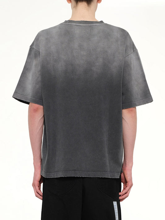 Instrumental Distressed SS T-Shirt in Black