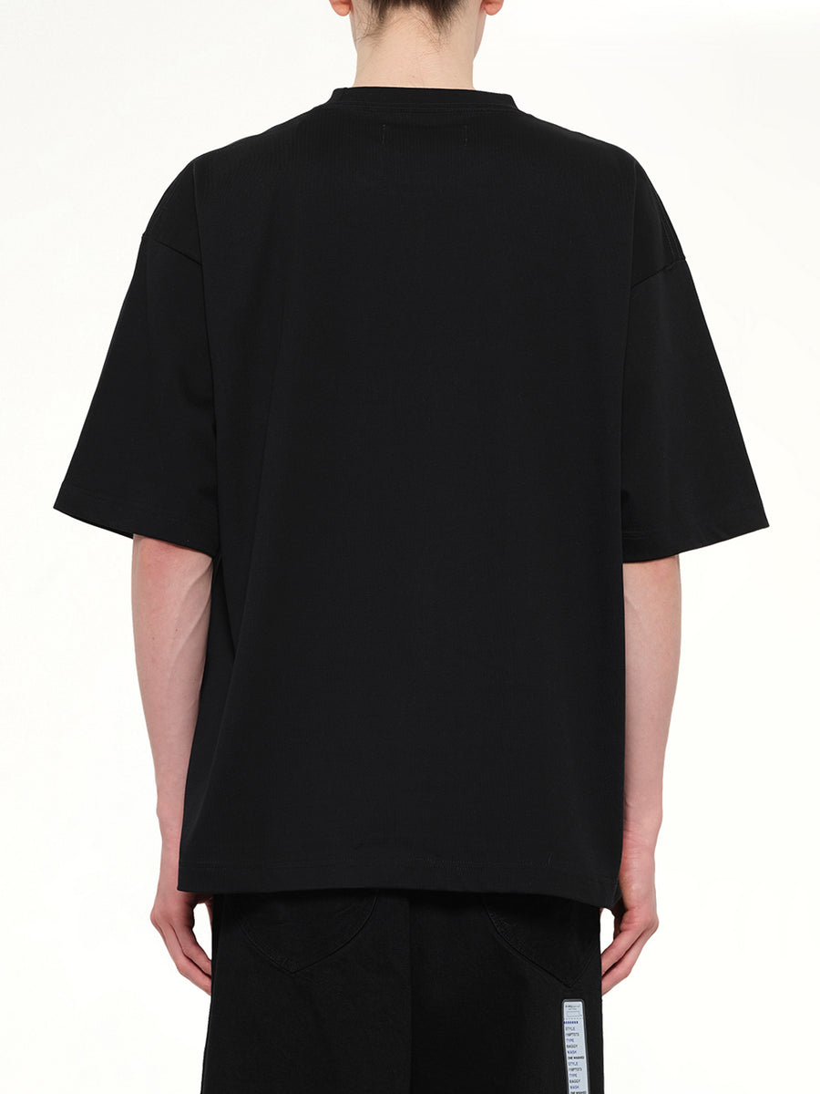 Instrumental Heavy Weight Pocket T-Shirt in Black