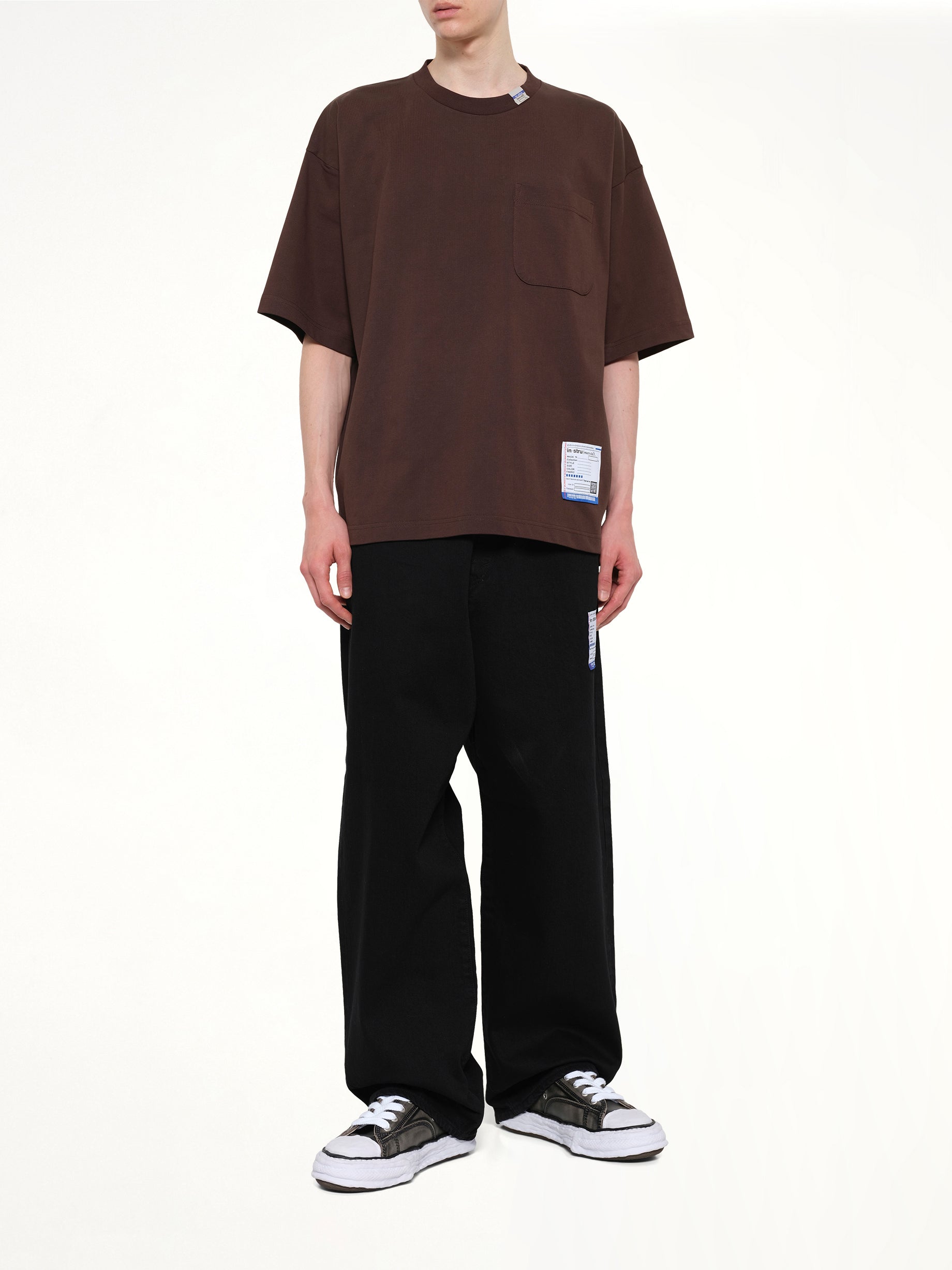 MAISON MIHARA YASUHIRO Instrumental Heavy Weight Pocket T-Shirt in Brown Full Reference from MARAIS