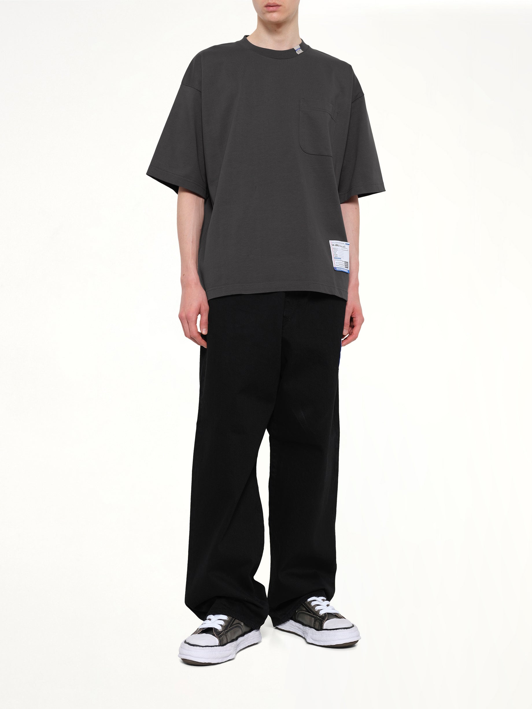 MAISON MIHARA YASUHIRO Instrumental Heavy Weight Pocket T-Shirt in Dark Gray Full Reference from MARAIS