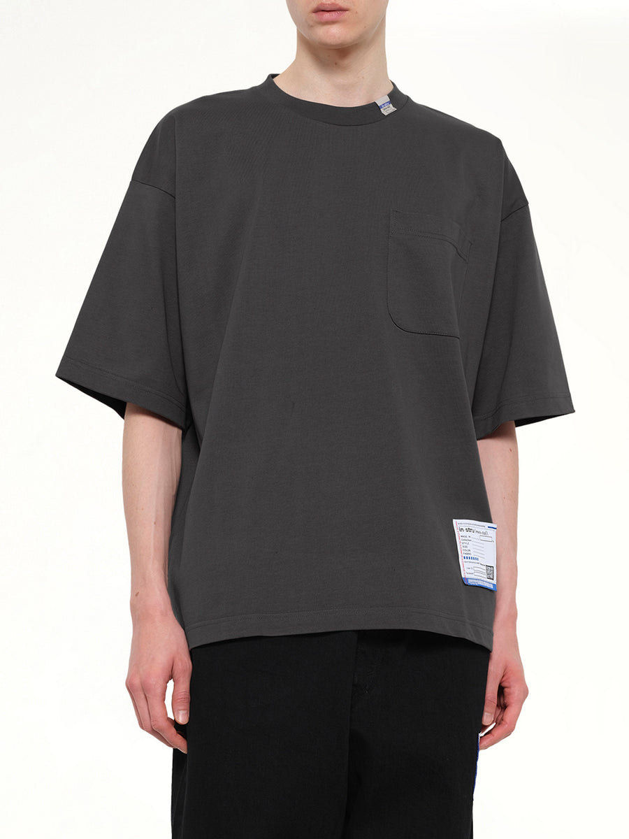 Instrumental Heavy Weight Pocket T-Shirt in Dark Gray
