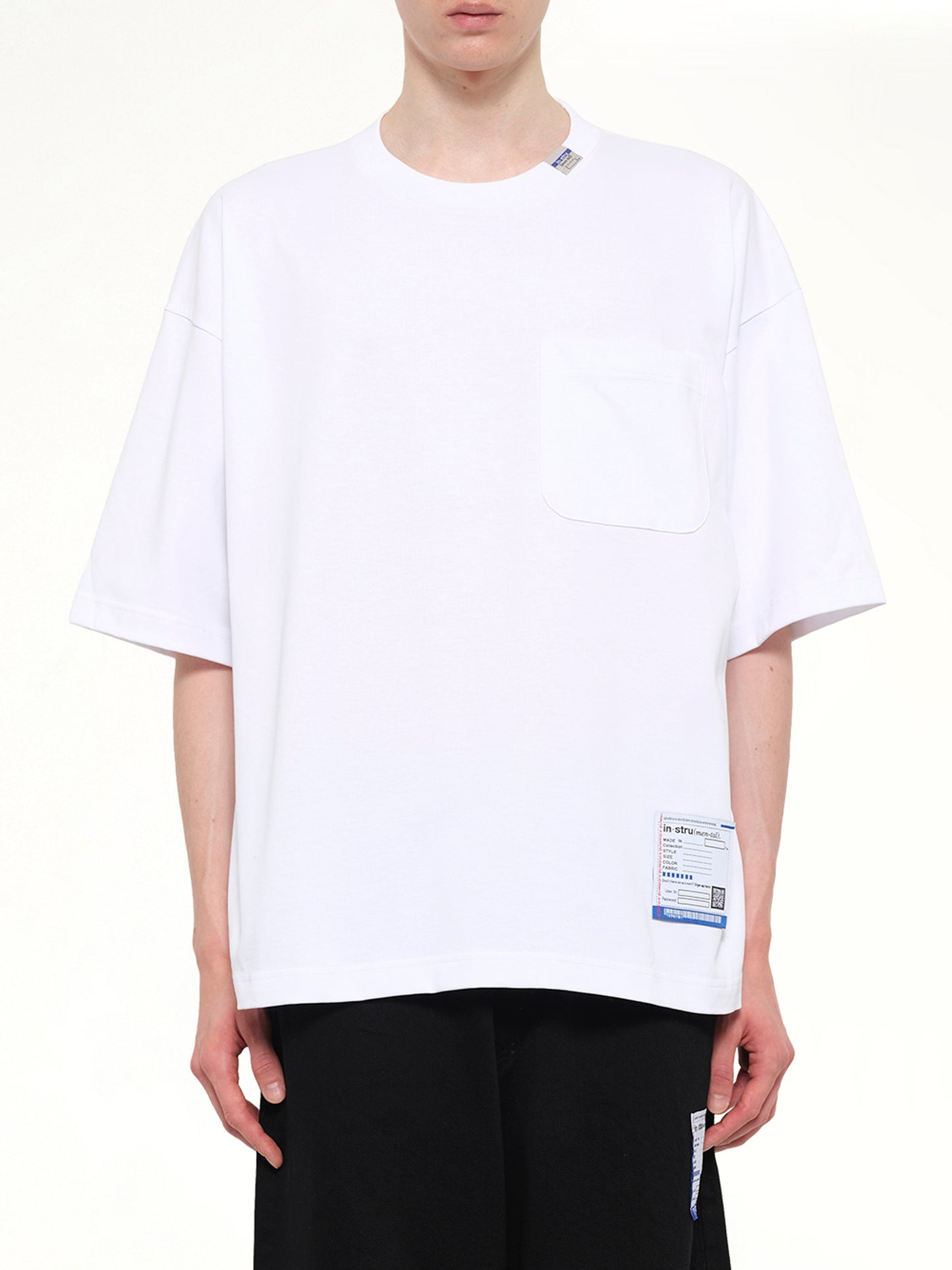 Instrumental Heavy Weight Pocket T-Shirt in White