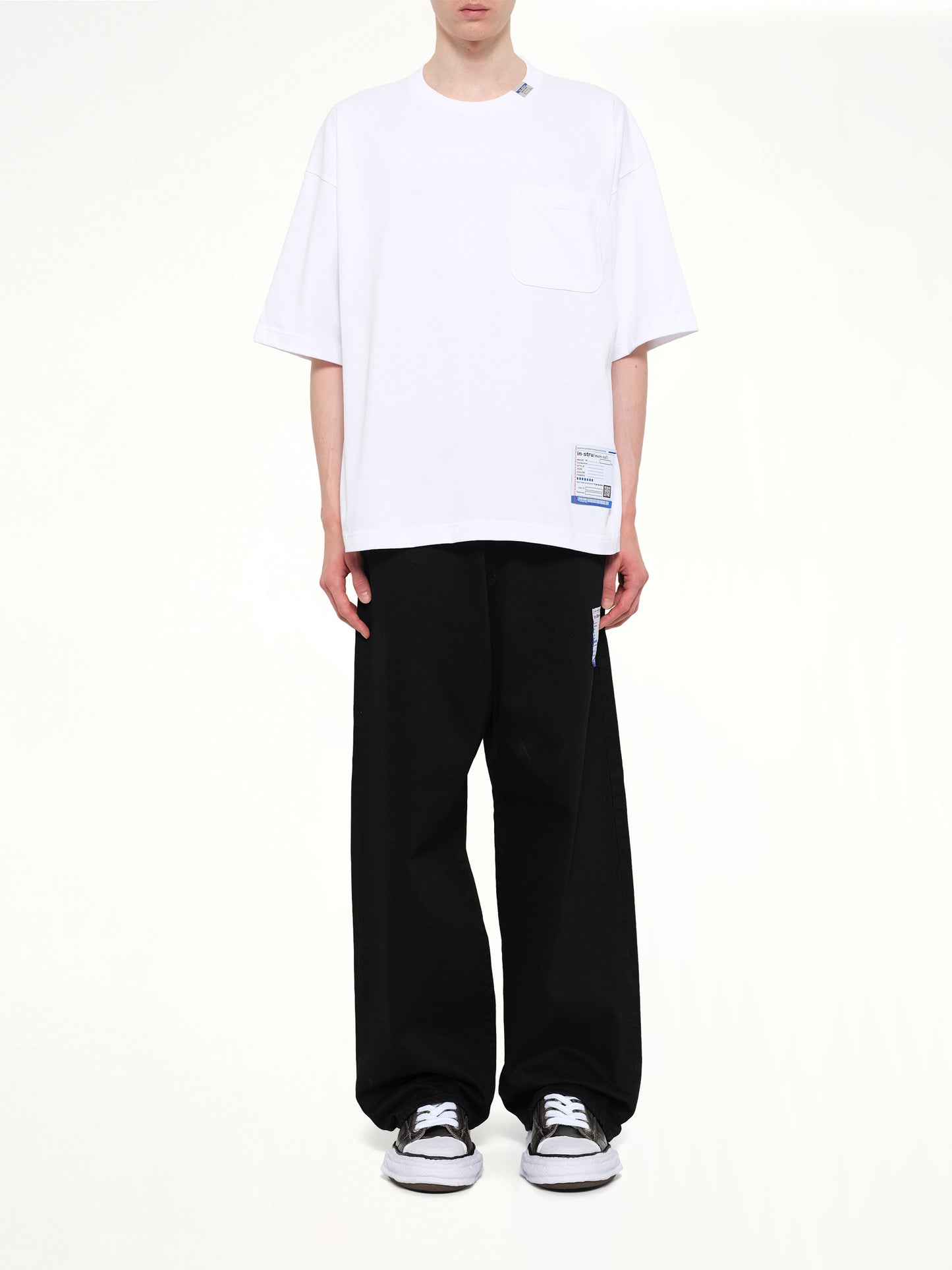 Instrumental Heavy Weight Pocket T-Shirt in White