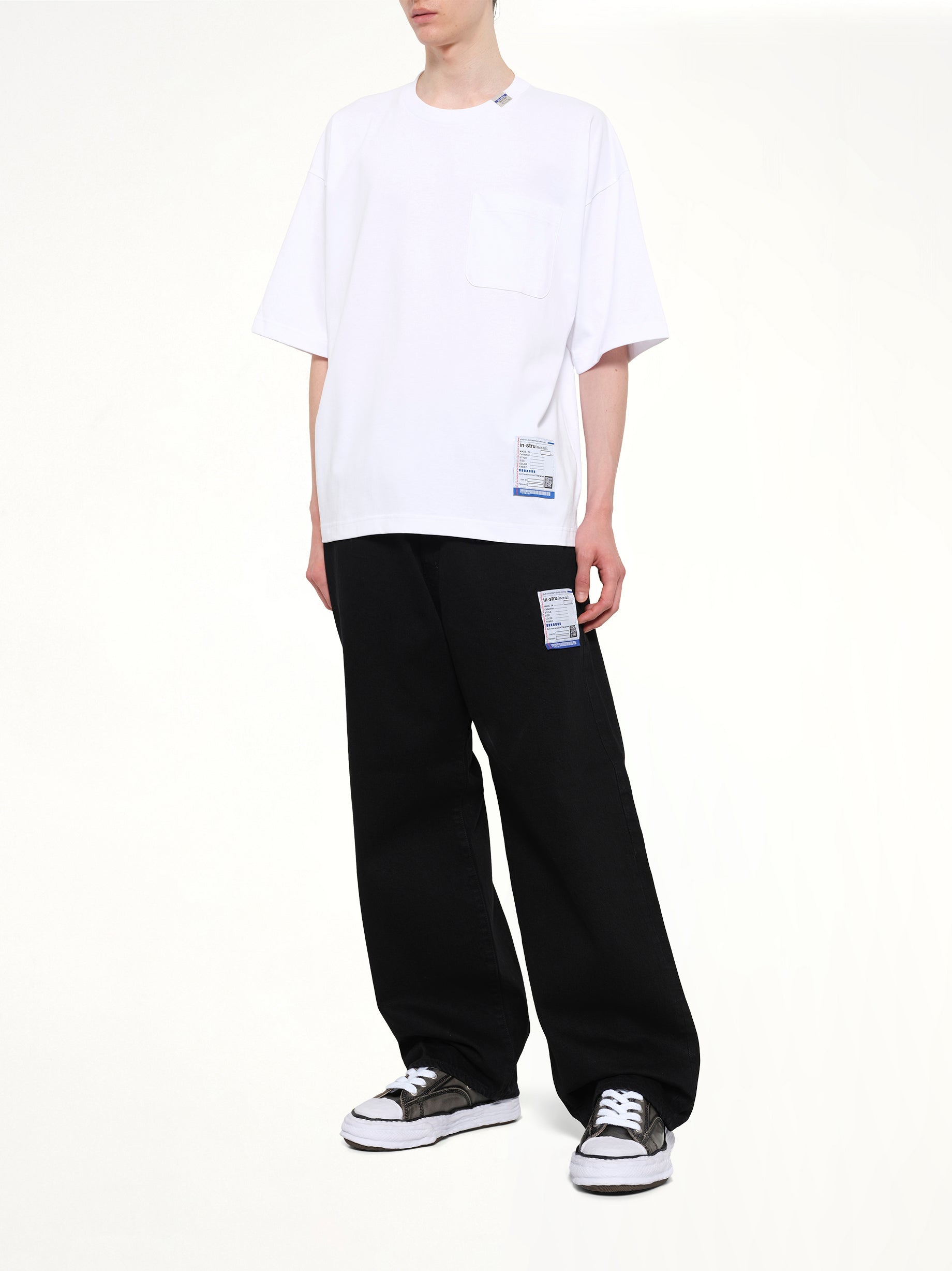 MAISON MIHARA YASUHIRO Instrumental Heavy Weight Pocket T-Shirt in White Full Reference from MARAIS