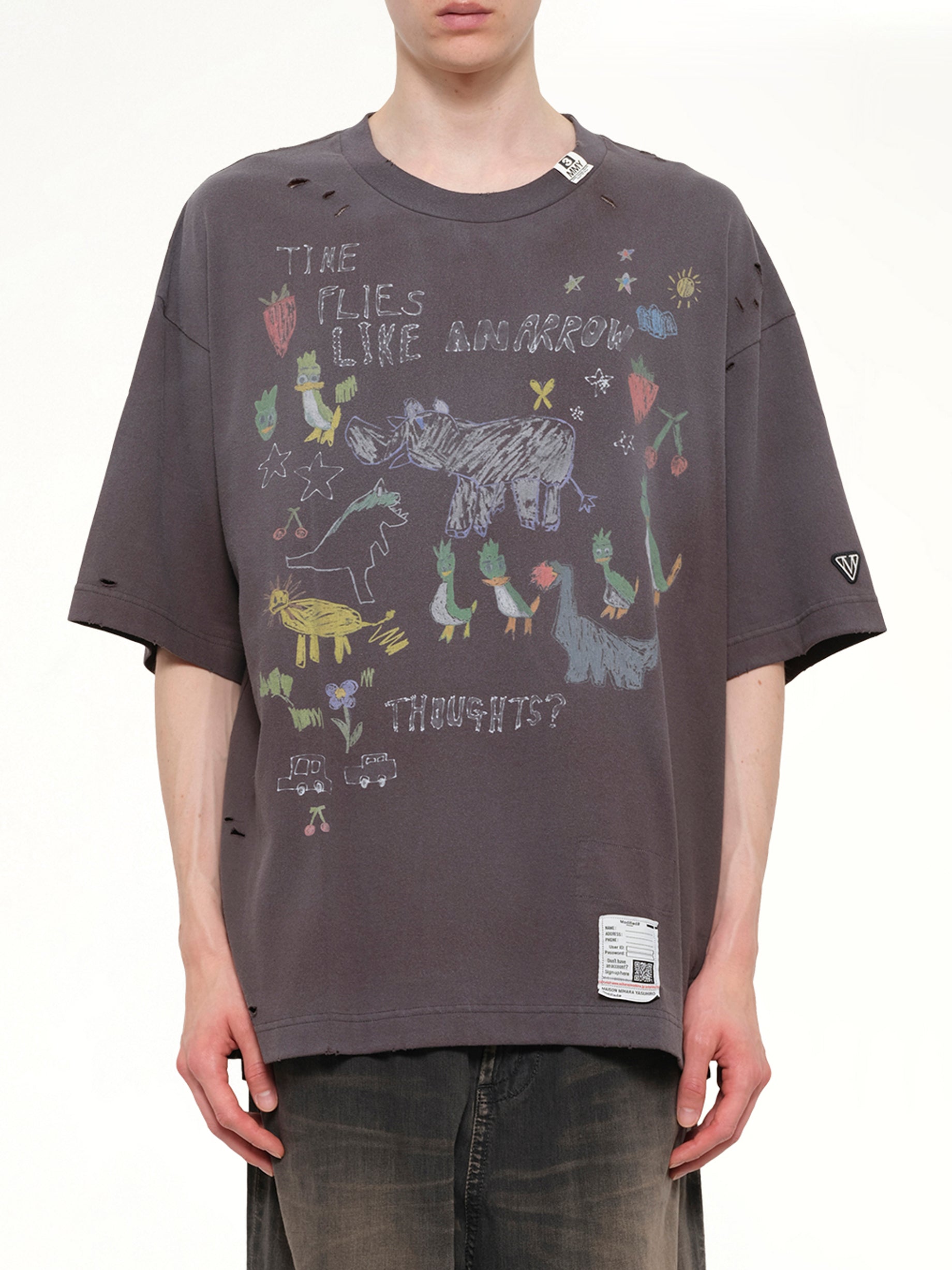 Kids Doodle T-Shirt in Black