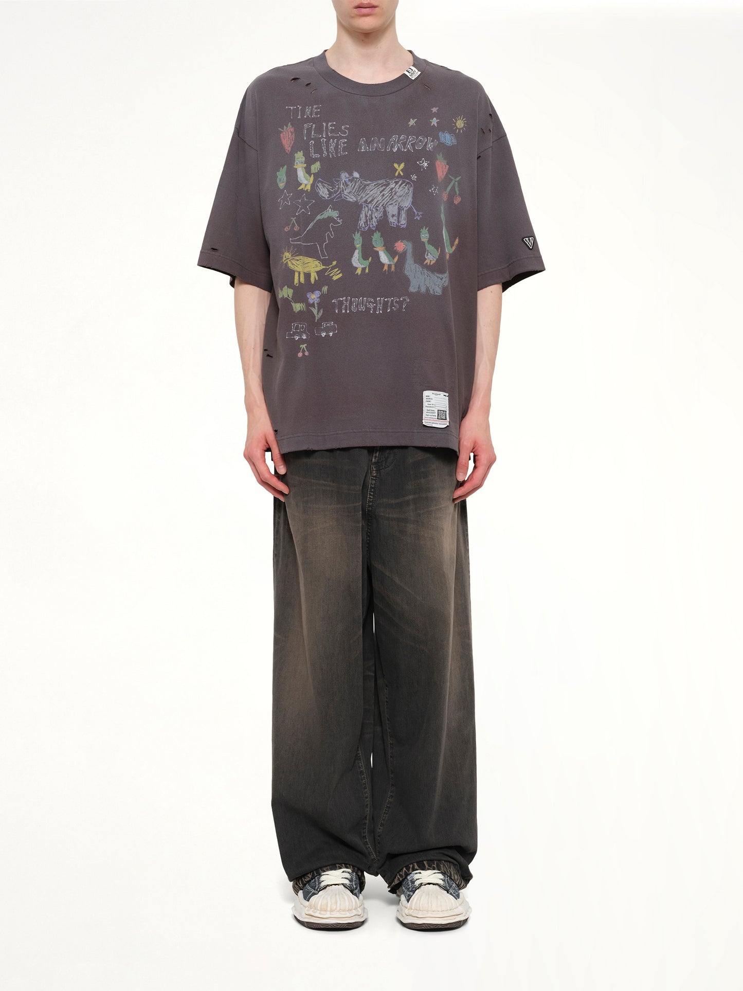 Kids Doodle T-Shirt in Black