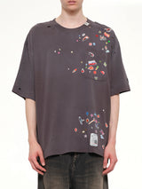 Kids Sticker T-Shirt in Black