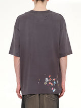 Kids Sticker T-Shirt in Black