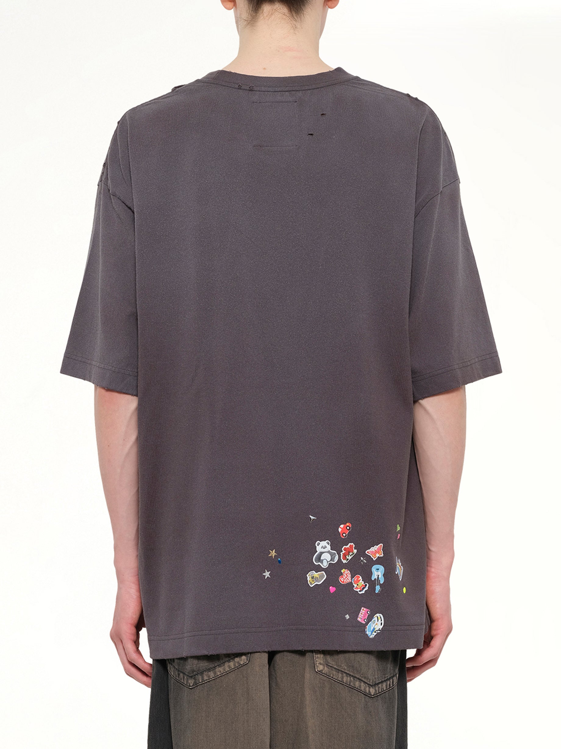Kids Sticker T-Shirt in Black