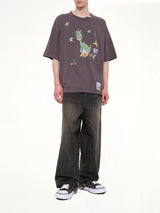 Leon Kids Doodle T-Shirt in Black