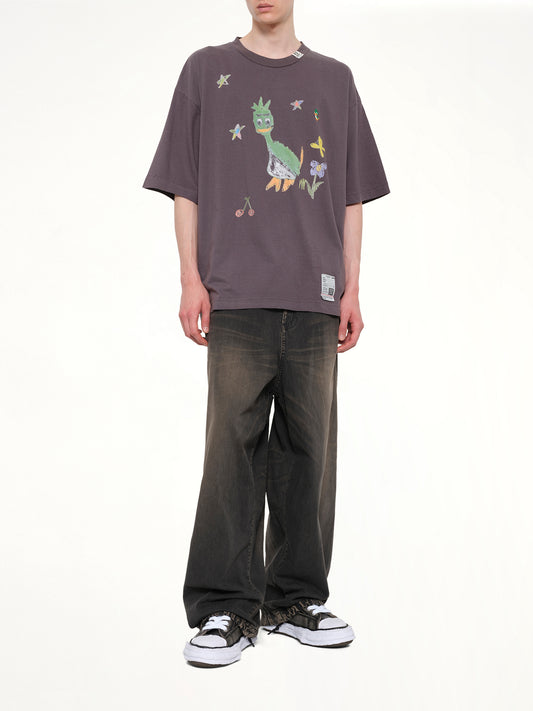 Leon Kids Doodle T-Shirt in Black