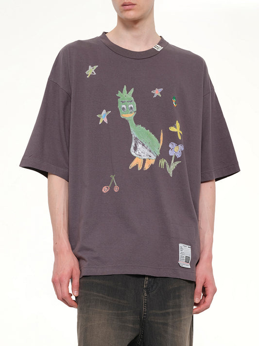 Leon Kids Doodle T-Shirt in Black