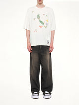 Leon Kids Doodle T-Shirt in White