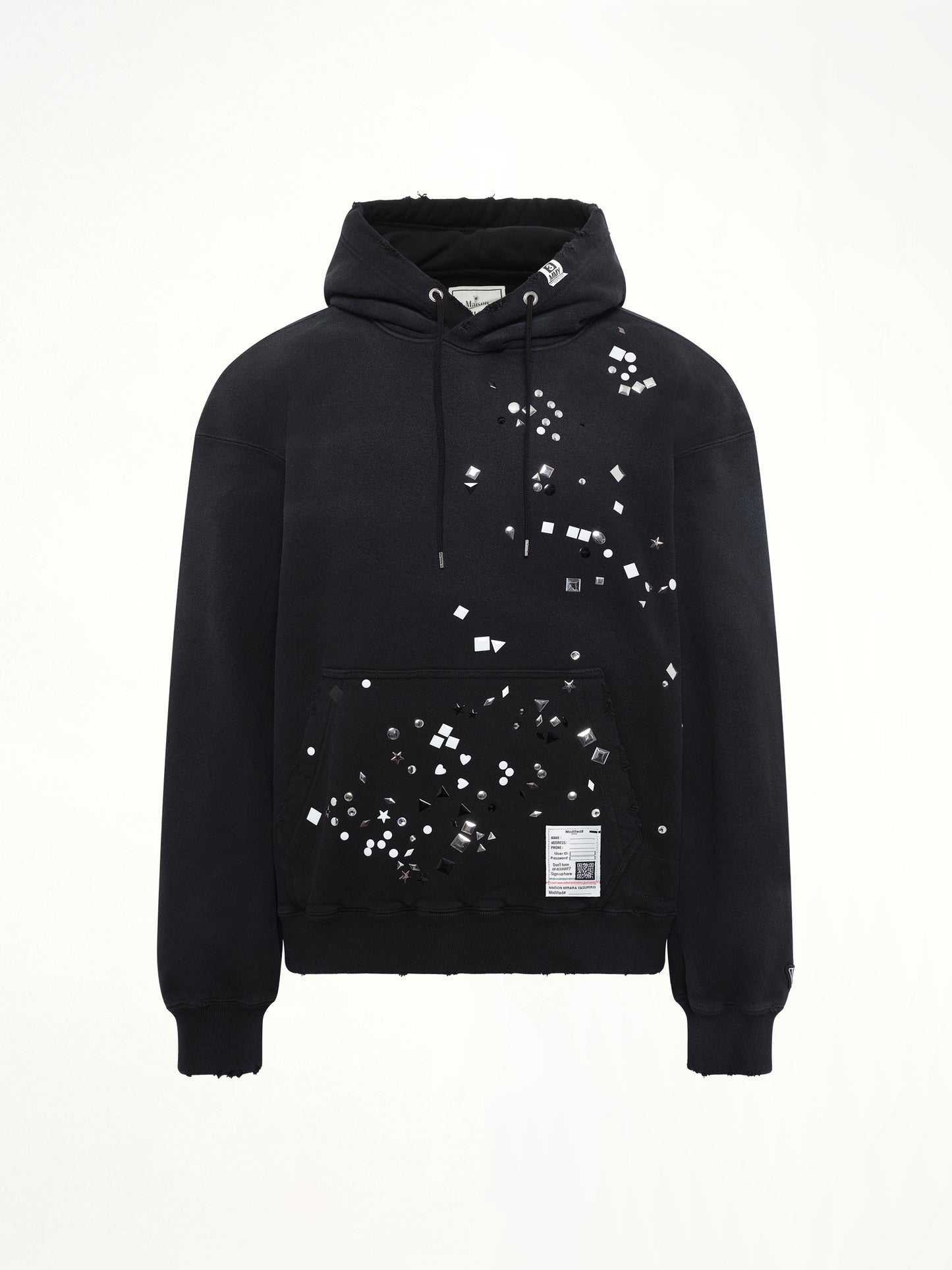 Embellished Hoodie in Black
