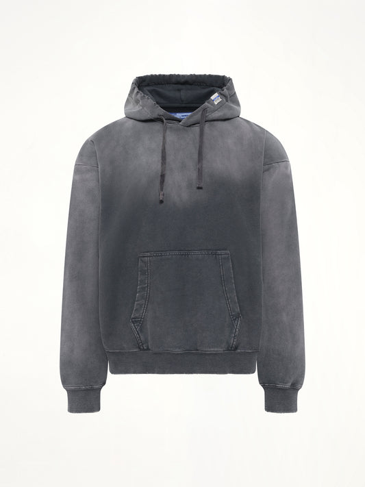Instrumental French Terry Distressed Hoodie in Black