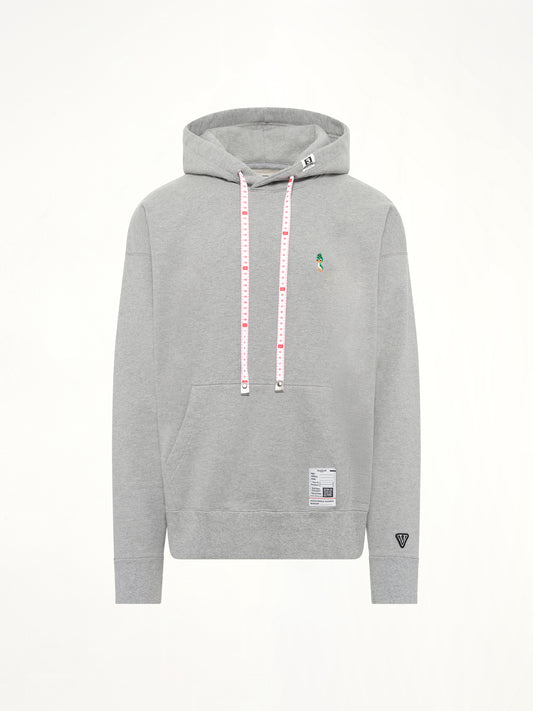 Leon Embroidery Hoodie in Gray