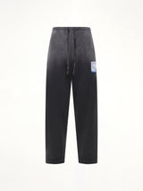 Instrumental French Terry Distressed Easy Pants in Black