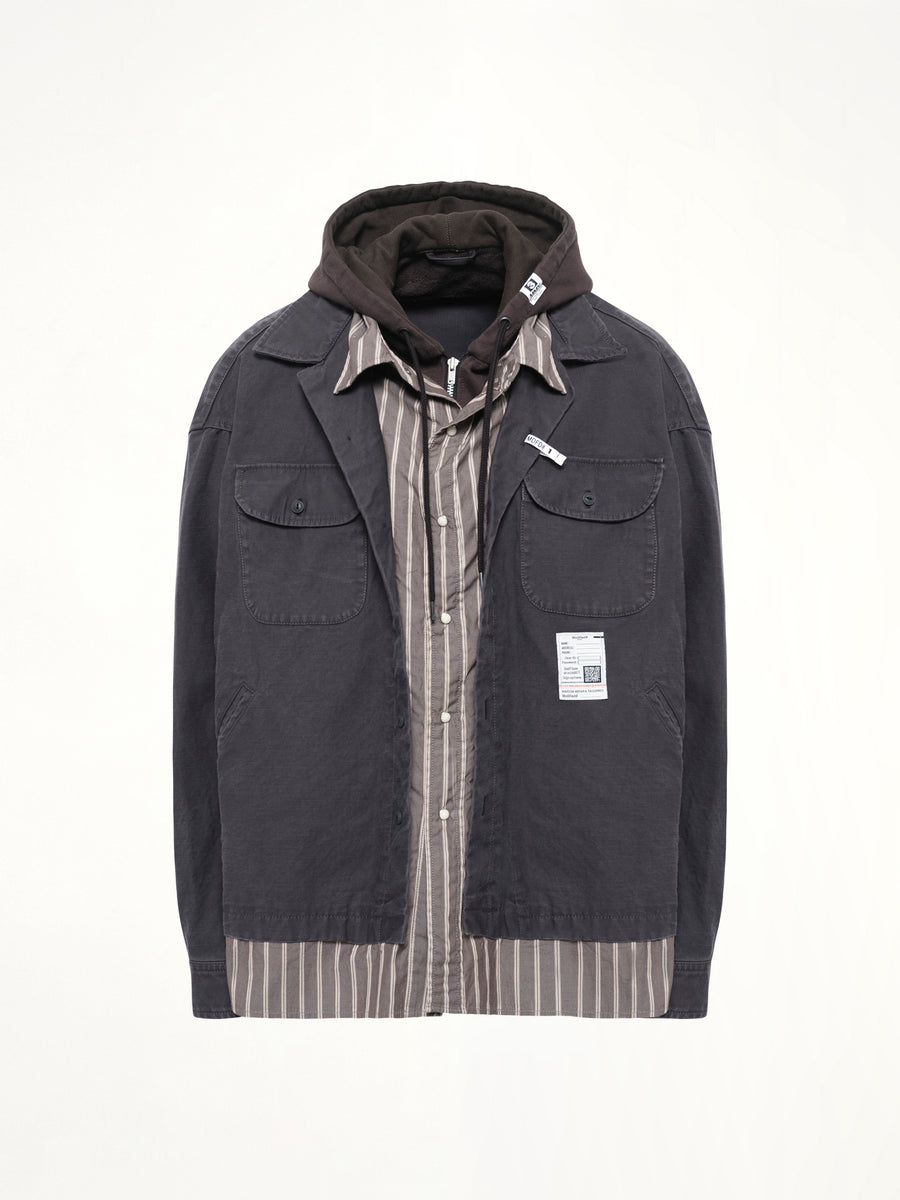 Triple Layered L/S Shirts in Black