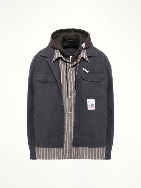 Triple Layered L/S Shirts in Black