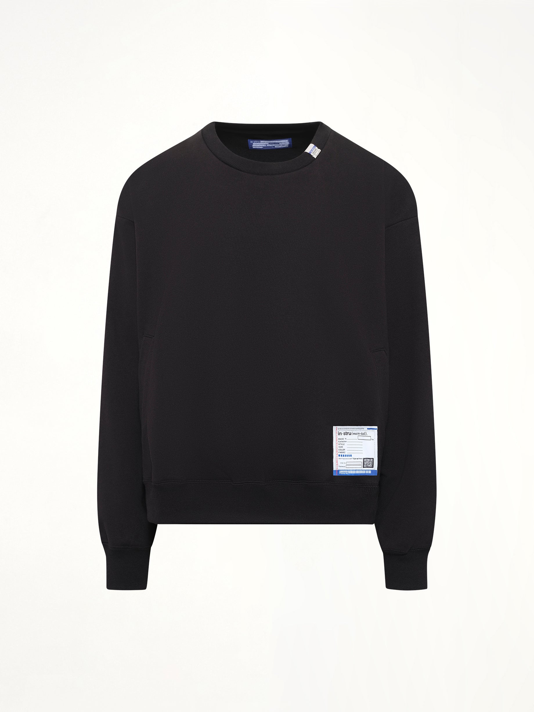 MAISON MIHARA YASUHIRO , Instrumental Heavy Weight French Terry Sweatshirt in Black Product Photo from MARAIS