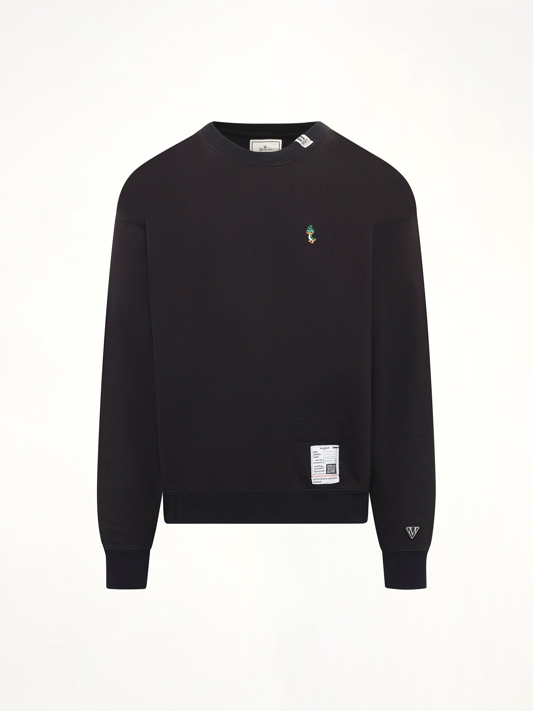 MAISON MIHARA YASUHIRO Leon Embroidery Pullover in Black Product Photo from MARAIS