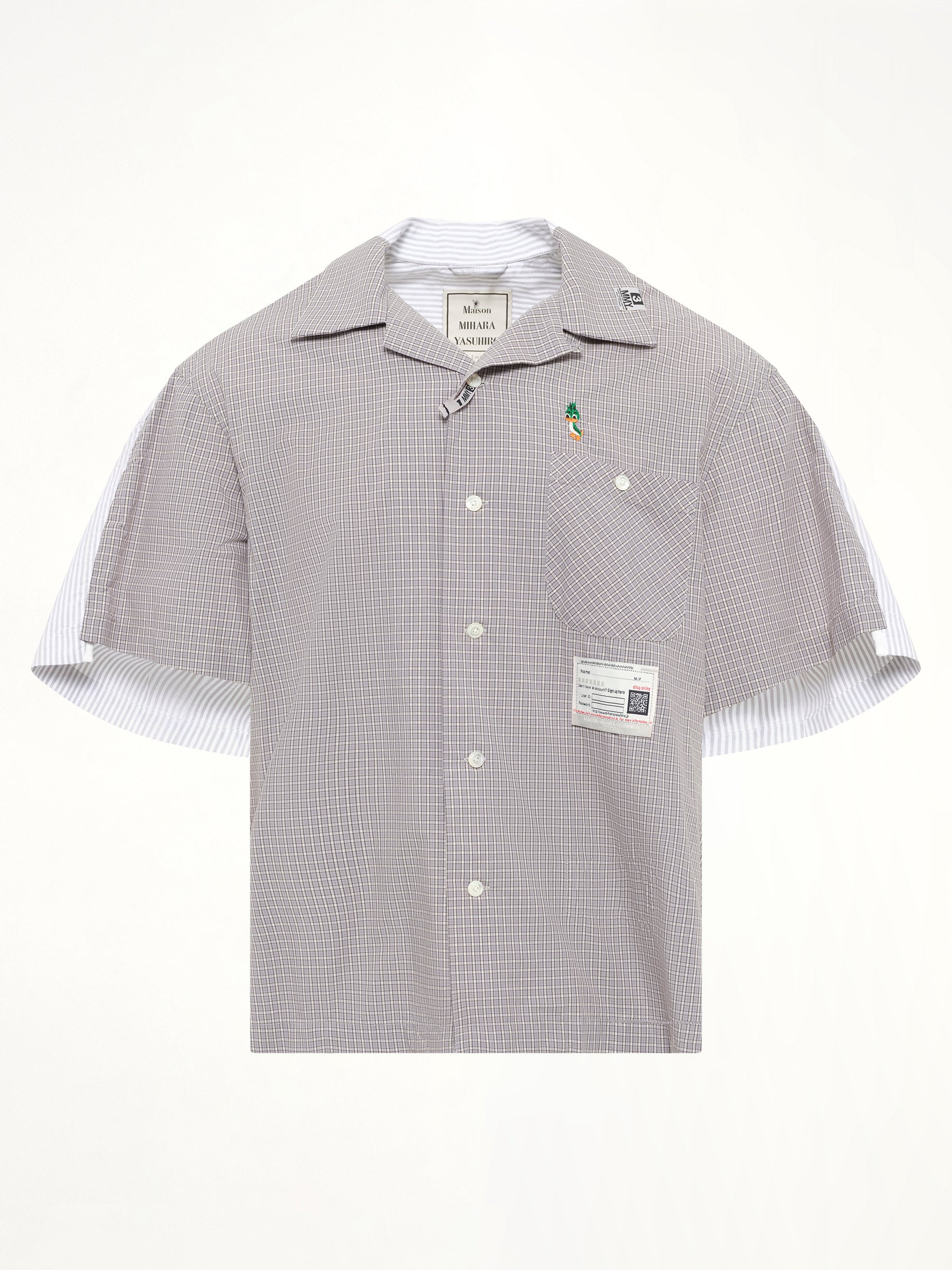 MAISON MIHARA YASUHIRO Combined Shirts in Gray Product Photo from MARAIS