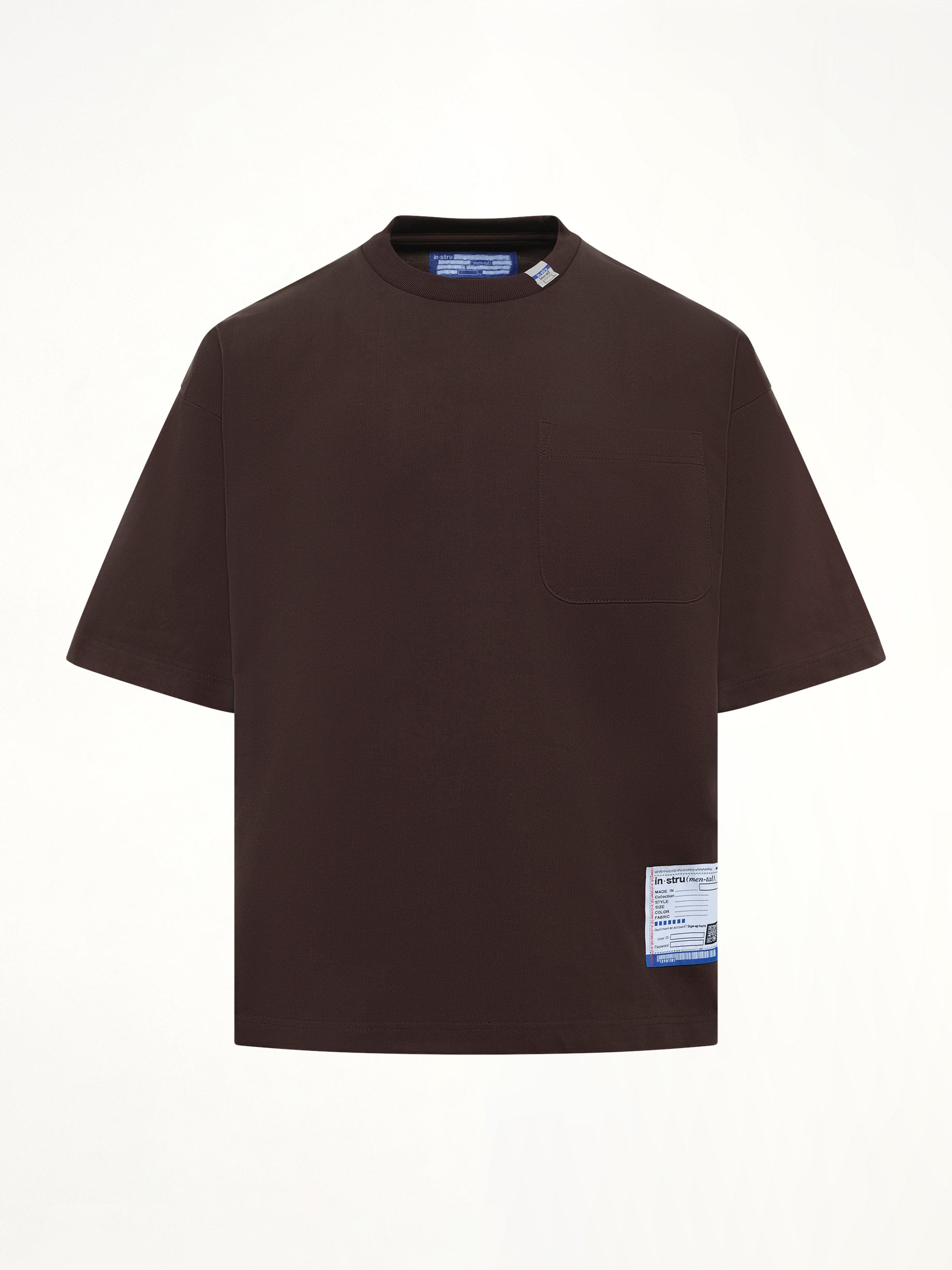 MAISON MIHARA YASUHIRO Instrumental Heavy Weight Pocket T-Shirt in Brown Product Photo from MARAIS