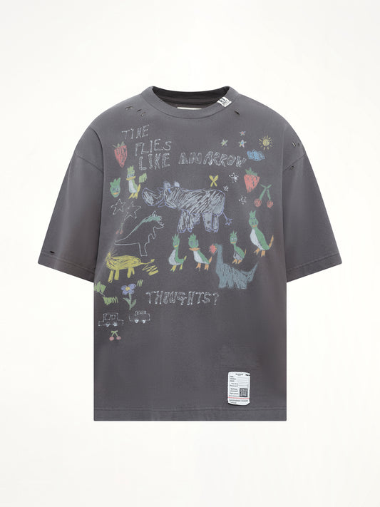 Kids Doodle T-Shirt in Black