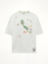 Leon Kids Doodle T-Shirt in White