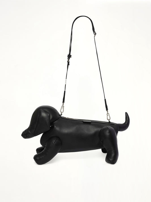 Medium Dachshund Bag in Black