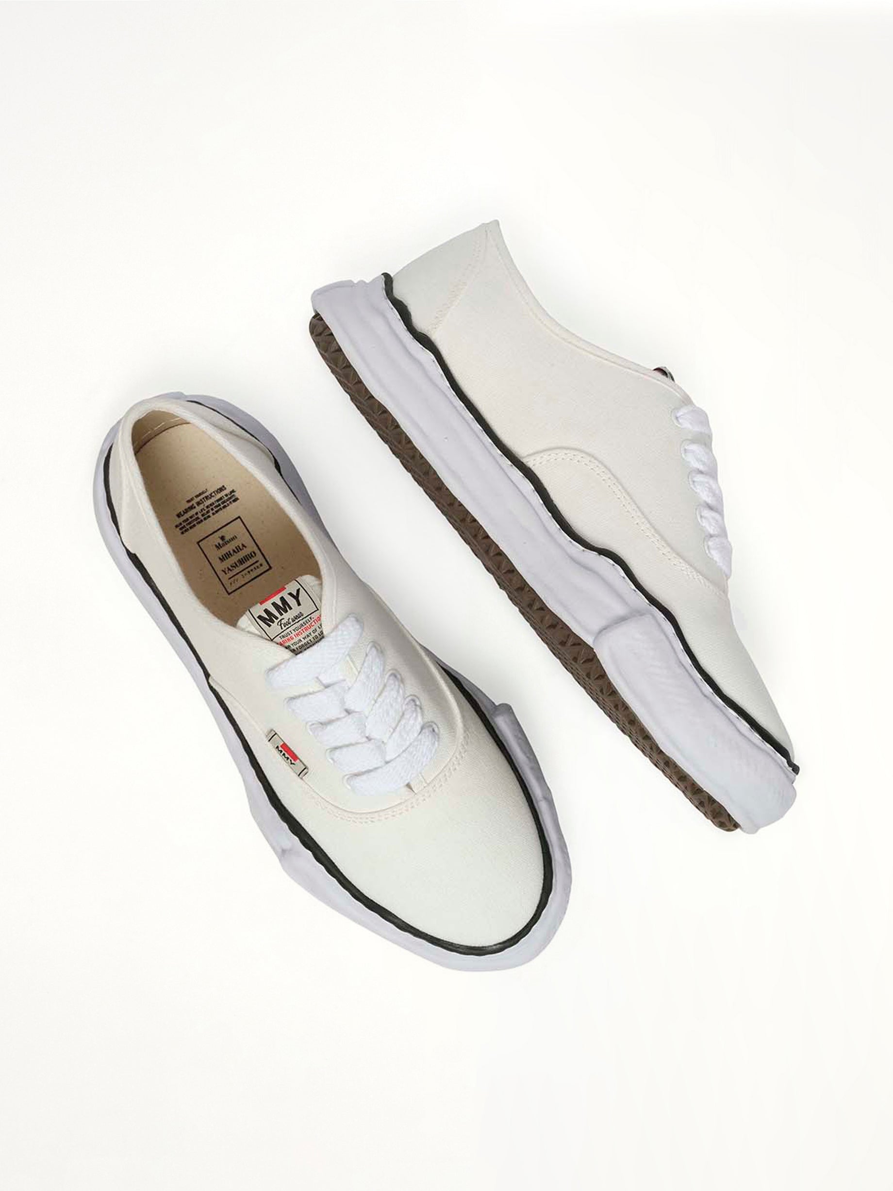 MAISON MIHARA YASUHIRO Baker OG Sneaker in White Top View from MARAIS