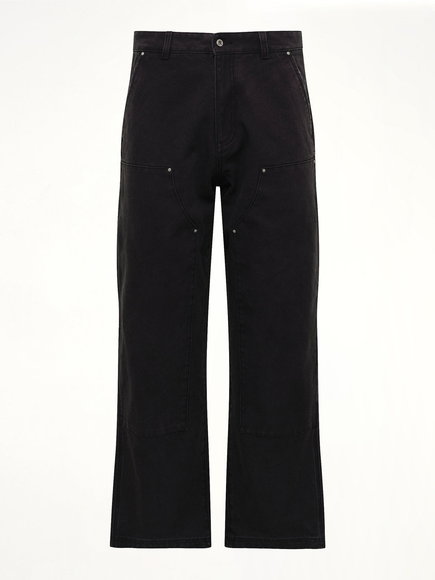 Worker Pant in Washed Black