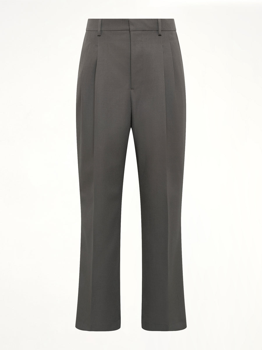 Low Waist Wide Trouser in Carbon