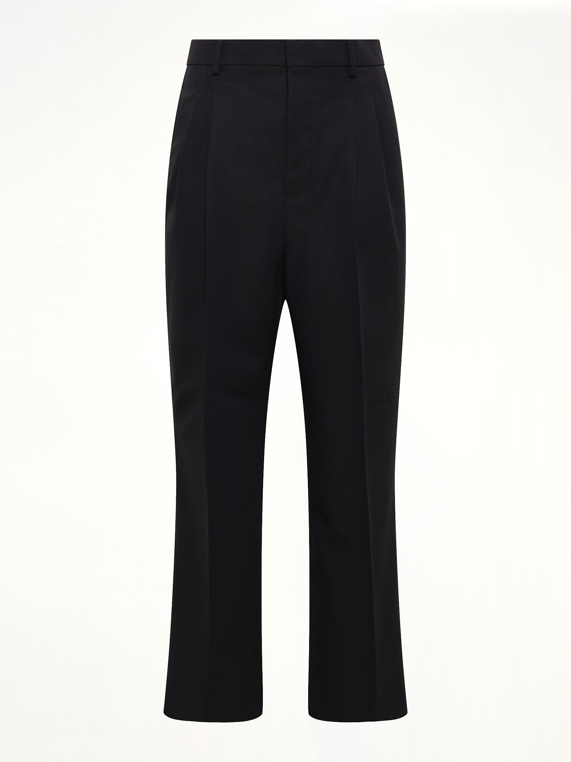 AMI PARIS , Low Waist Wide Trouser in Black Product Photo from MARAIS