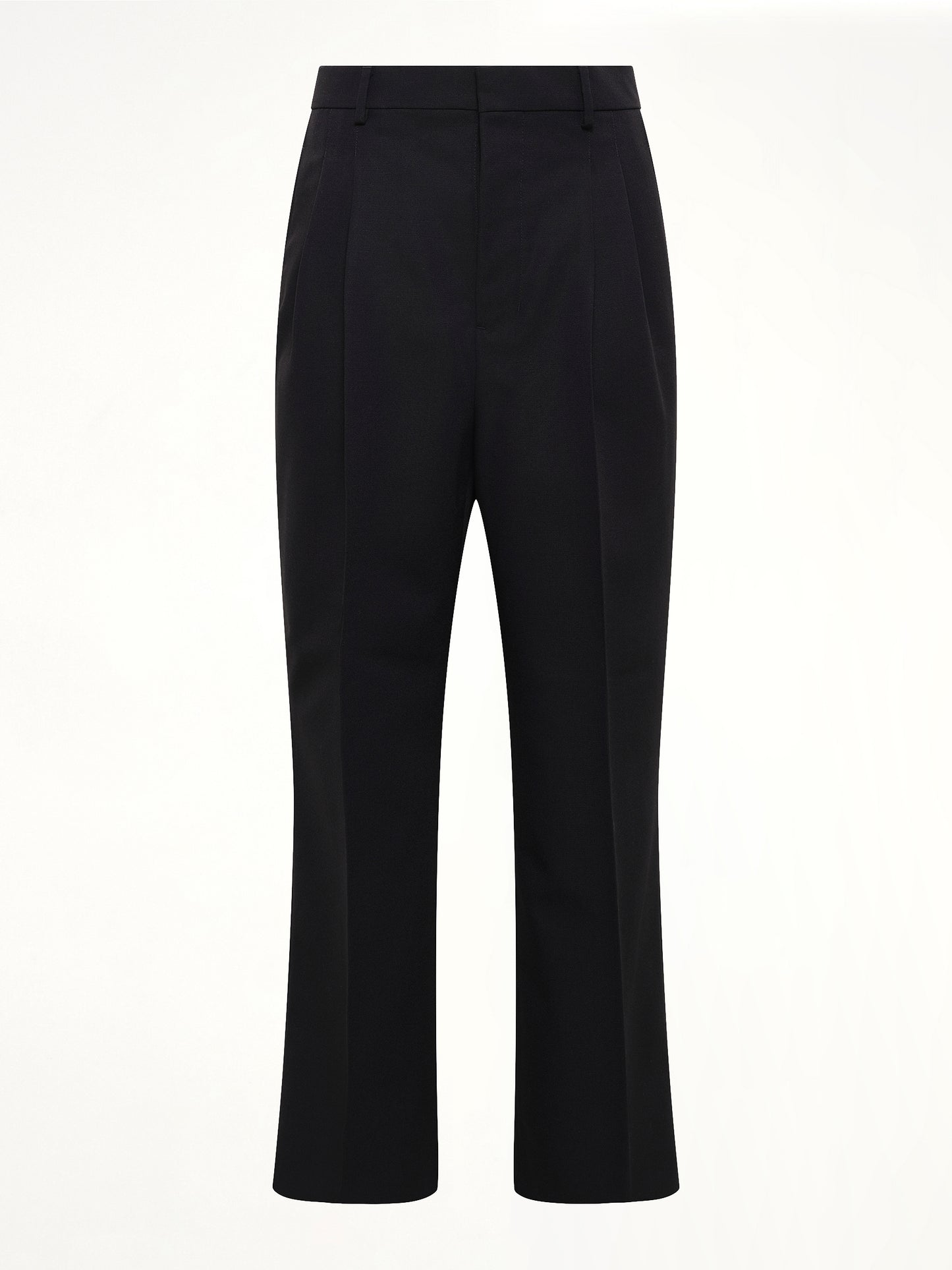 Low Waist Wide Trouser in Black