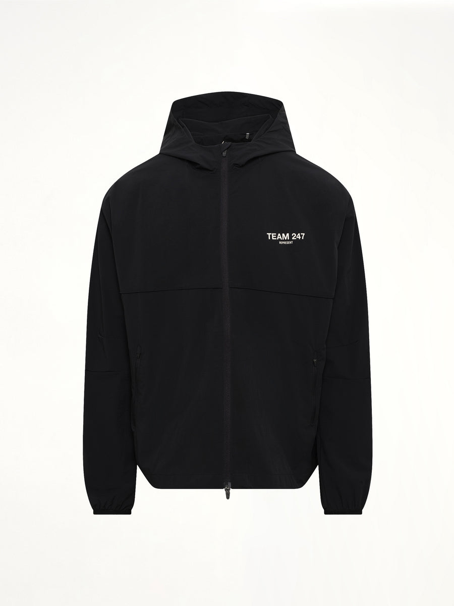 Team 247 Track Jacket in Jet Black