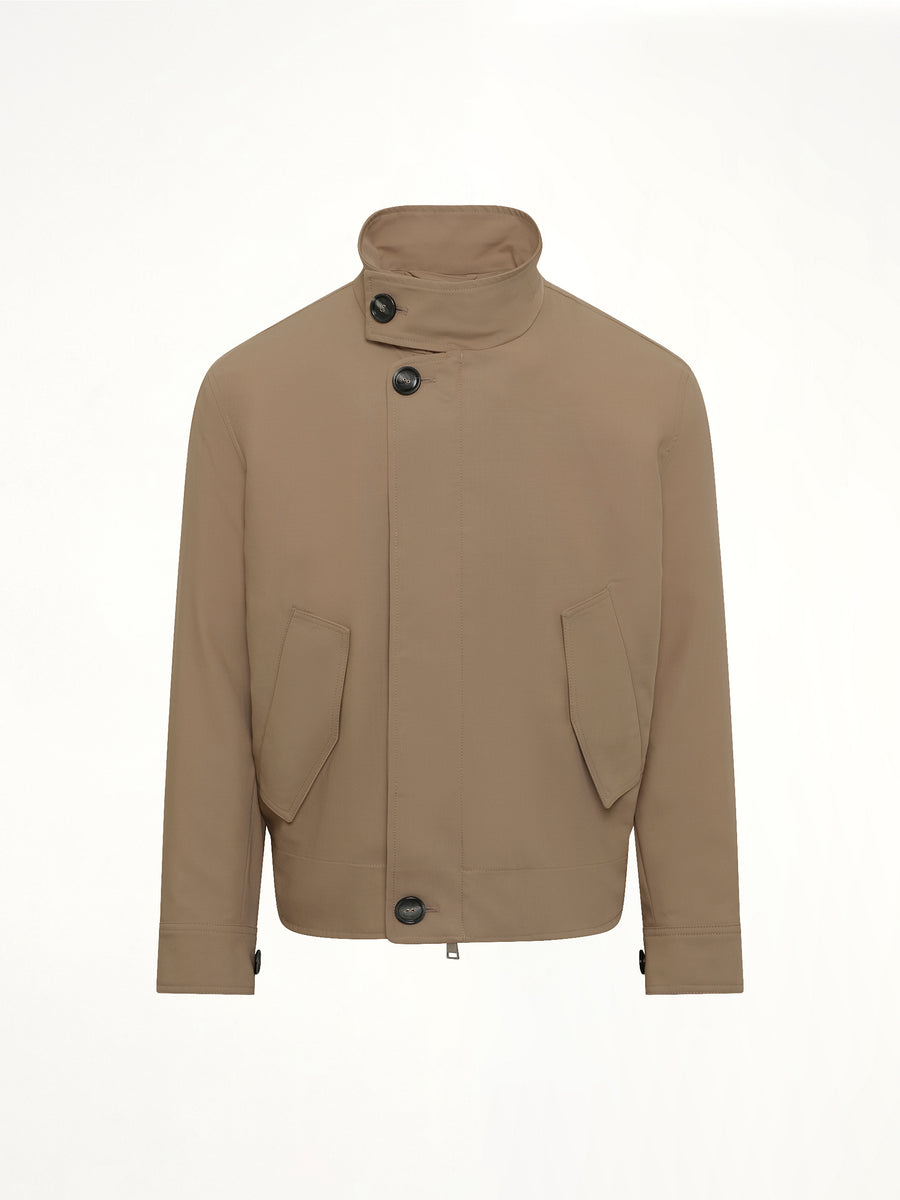 Harrington Jacket in Beige Taupe