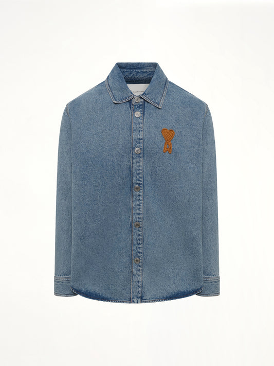 Knitted ADC Denim Shirt in Blue