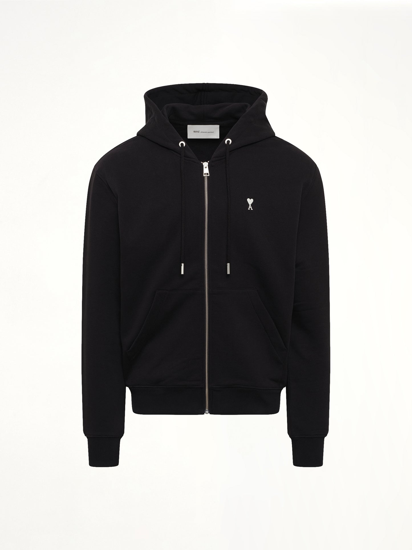 Contrasted ADC Zip Hoodie in Black