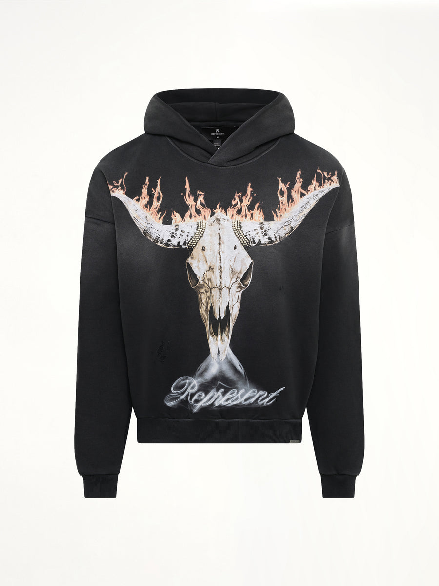 British Cowboys Hoodie in Stained Black