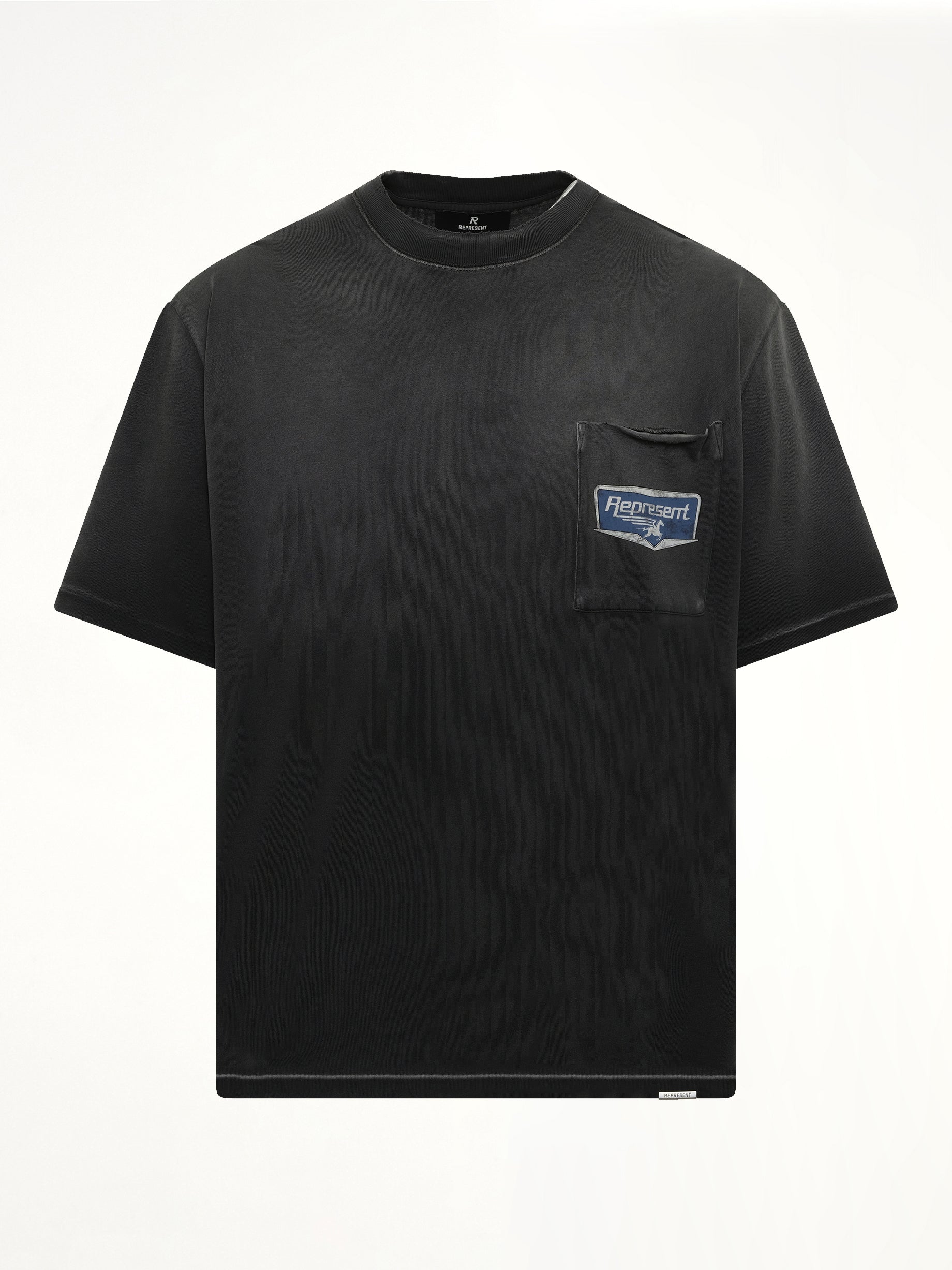 REPRESENT Nothing Faster T-Shirt in Stained Black Product Photo from MARAIS