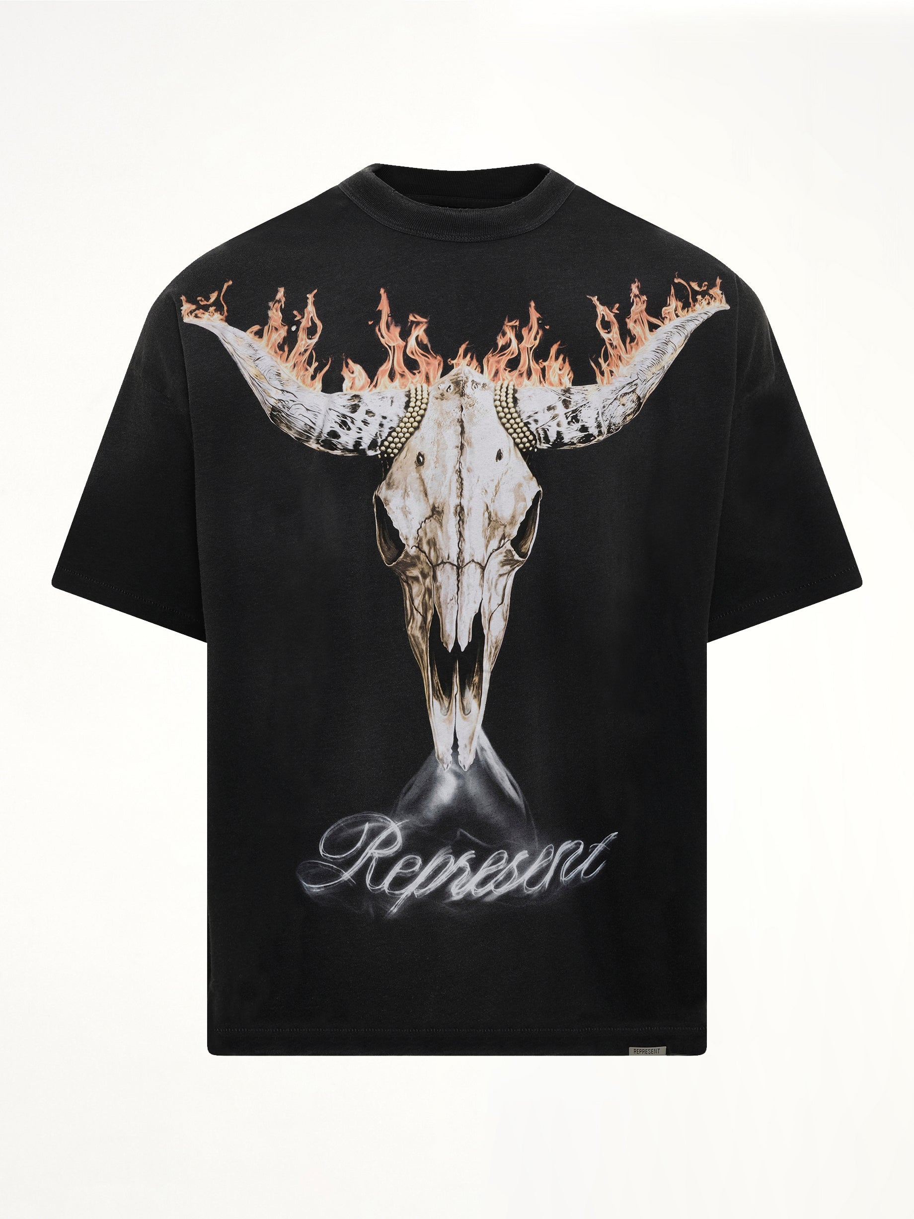 REPRESENT British Cowboys T-Shirt in Stained Black Product Photo from MARAIS