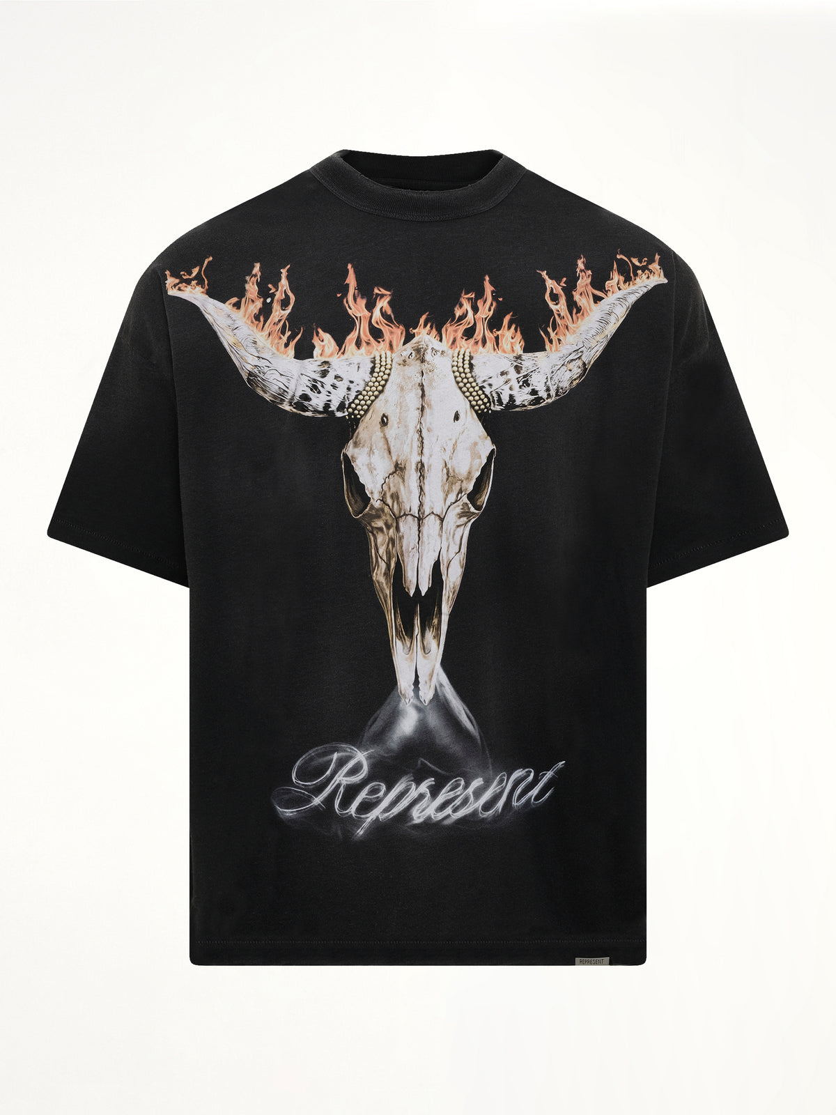 British Cowboys T-Shirt in Stained Black