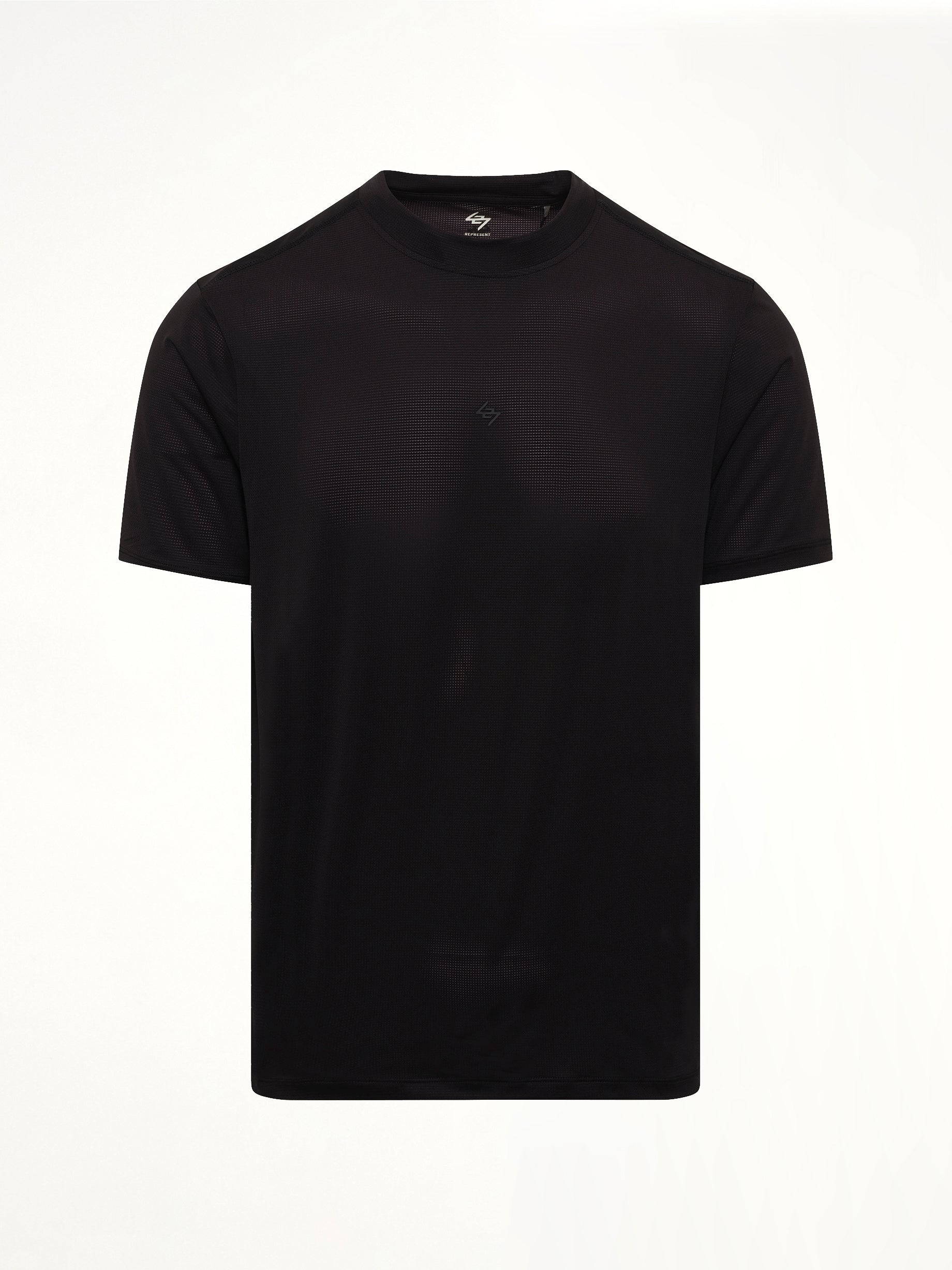 REPRESENT , 247 DNA Mesh T-Shirt in Jet Black Product Photo from MARAIS