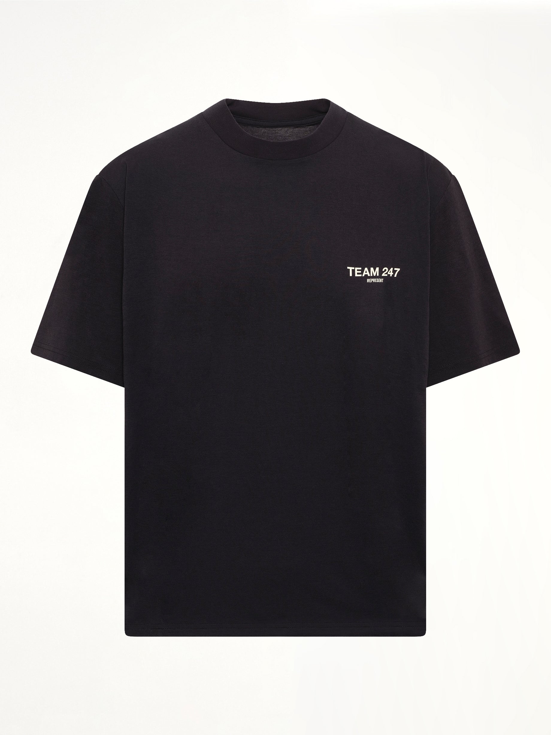 REPRESENT Team 247 Oversized T-Shirt in Jet Black Product Photo from MARAIS